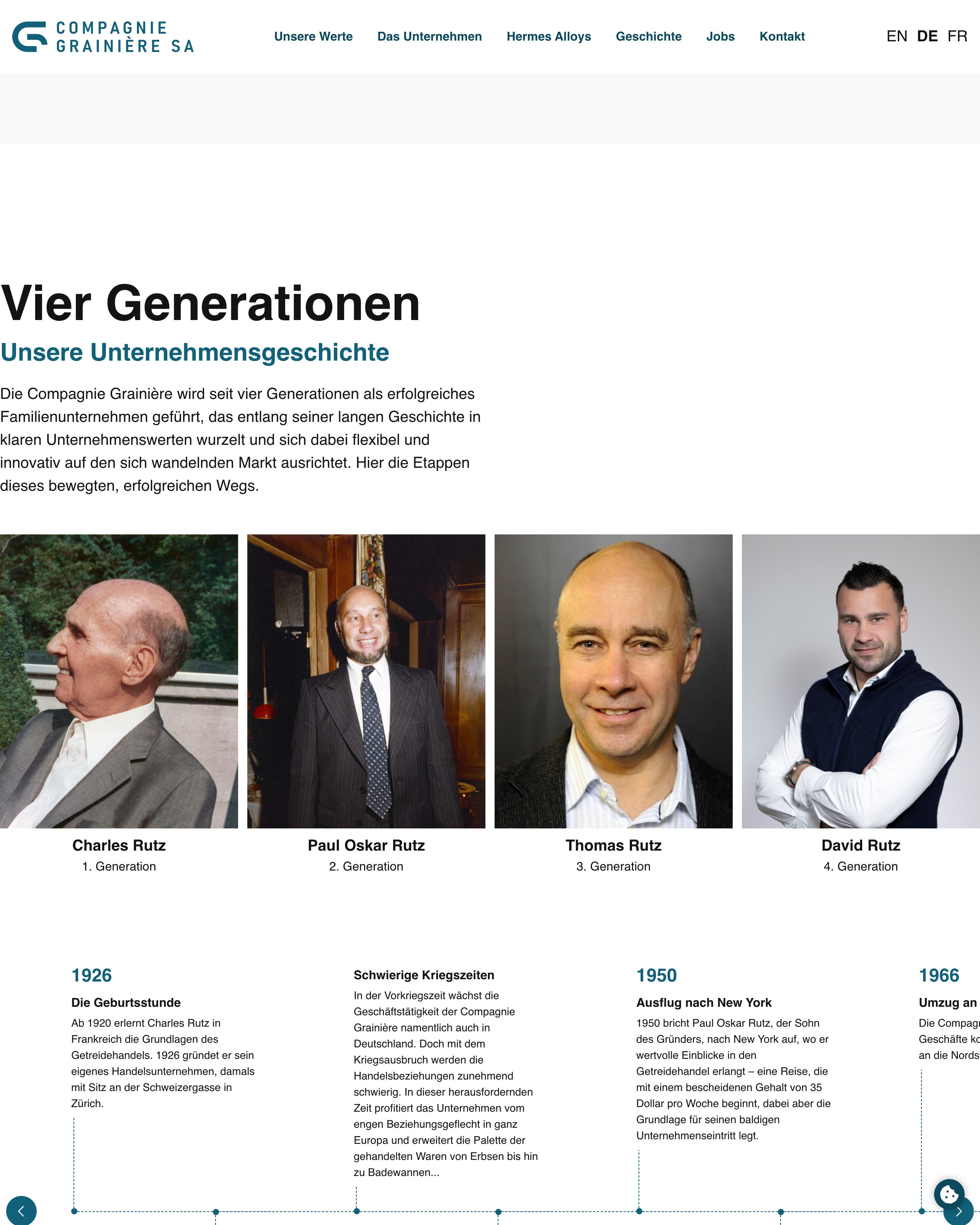 Screenshot of grainiere.ch